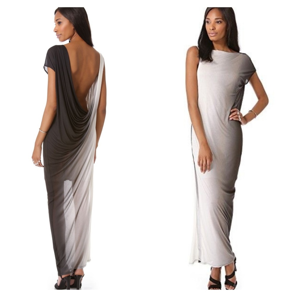 Helmut Lang Shadow Ombre Maxi Dress